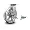 Service Caster 8 Inch V Groove Semi Steel Caster with Ball Bearing and Brake/Swivel Lock SCC SCC-30CS820-VGB-TLB-BSL - alternate 1